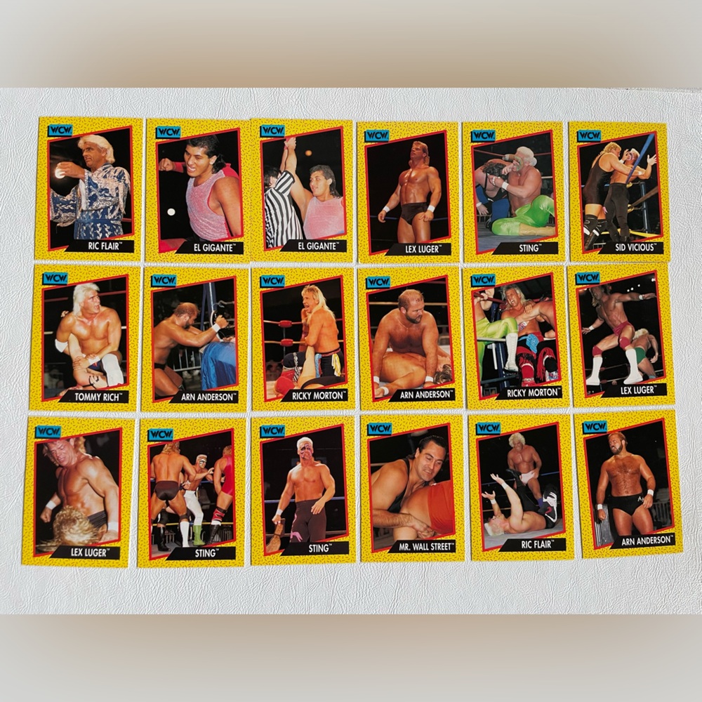 WCW Trading Cards Set of 22 Brand New Condition